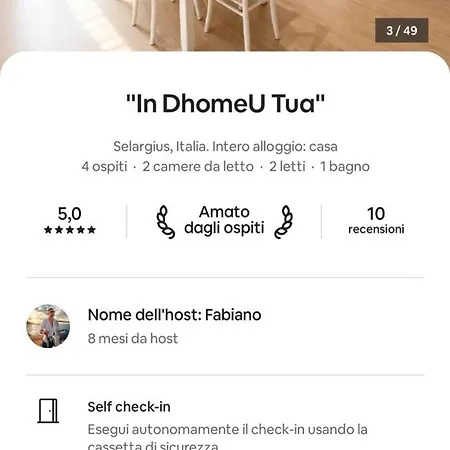 Appartamento In Dhomeu Tua - Free Wifi & Private Garden Selargius